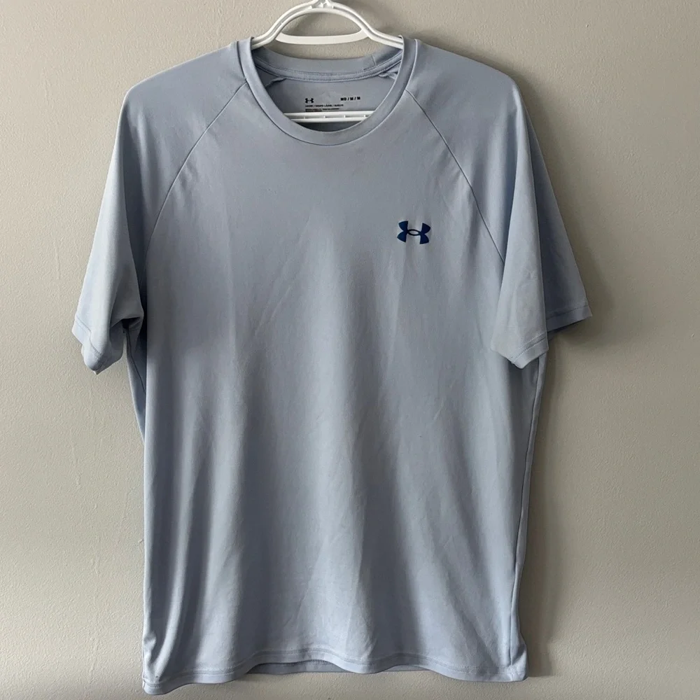 Under Armour Men's Sky Blue Short Sleeve Tee - Picture 1 of 2